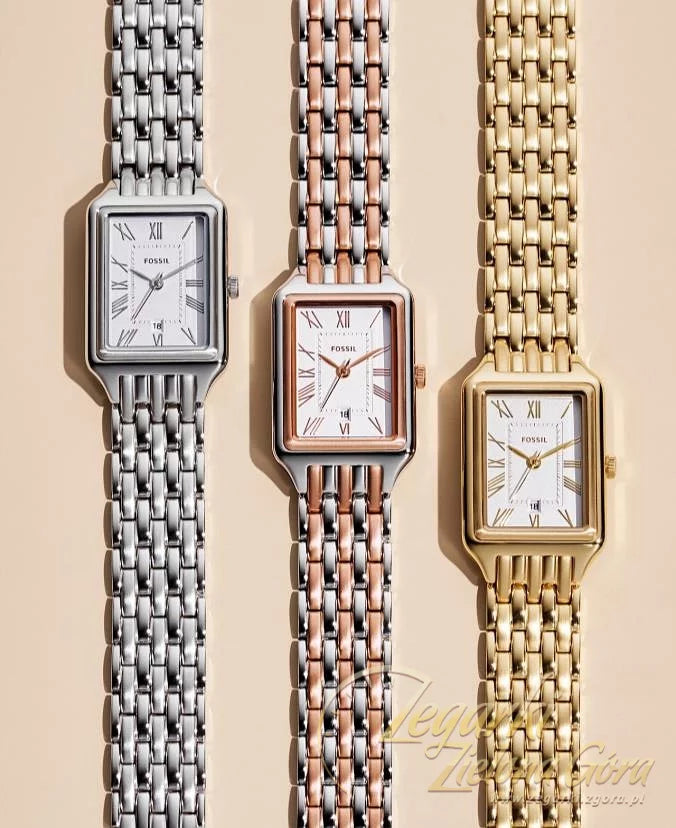 Fossil Raquel Three Hand White Dial Two Tone Steel Strap Watch For Women - ES5222 Buy Now By Fossil