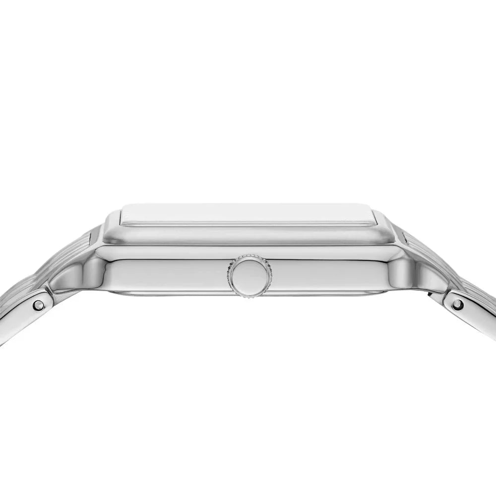 Fossil Raquel Three Hand Date Mother of Pearl Dial Silver Steel Strap Watch for Women - ES5306 Buy Now By Fossil