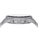 Fossil Sport Tourer Chronograph Black Dial Silver Steel Strap Watch for Men - FS6045 Buy Now By Fossil