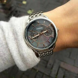 Fossil Tailor Mother of Pearl Black Dial Silver Steel Strap Watch for Women - ES3911 Buy Now By Fossil