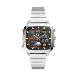 Fossil Retro Analog-Digital Black Dial Silver Steel Strap Watch for Men - FS5890 Buy Now By Fossil