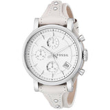 Fossil Boyfriend White Dial Beige Leather Strap Watch for Women - ES3811 Buy Now By Fossil