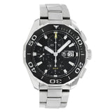 Tag Heuer Aquaracer Calibre 16 Day-Date Black Dial Silver Steel Strap Watch for Men - CAY211A.BA0927 Buy Now By Tag Heuer