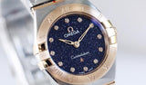 Omega Constellation Quartz Diamonds Blue Dial Two Tone Steel Strap Watch for Women - 131.20.25.60.53.002 Buy Now By Omega