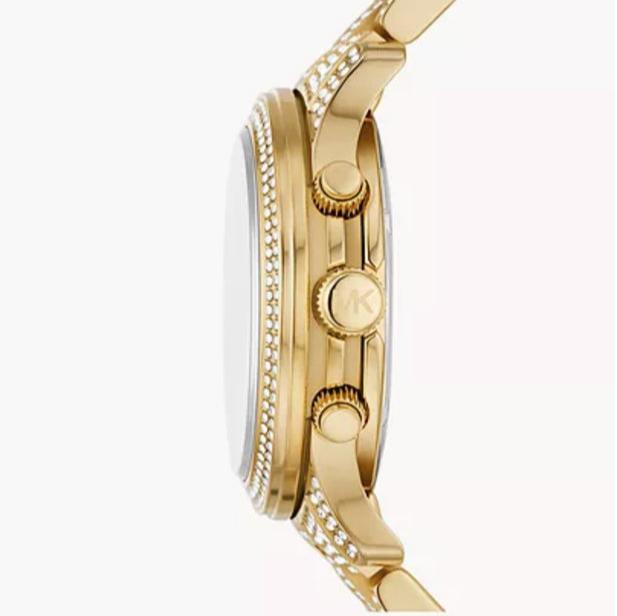Michael Kors Everest Chronograph Crystals Gold Dial Gold Steel Strap Watch For Women - MK7254 Buy Now By Michael Kors