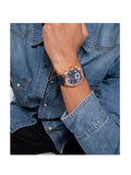 Guess Headline Multifunction Quartz Blue Dial Blue Silicone Strap Watch For Men - GW0571G2 Buy Now By Guess