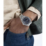 Guess Asset Quartz Blue Dial Silver Steel Strap Watch For Men - GW0575G4 Buy Now By Guess