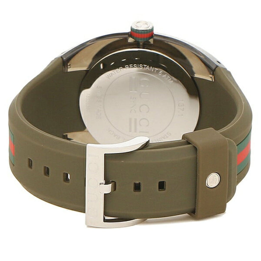 Gucci Sync XXL Quartz Brown Dial Brown Leather Strap Watch For Men - YA137106 Buy Now By Gucci