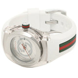 Gucci Sync Quartz White Dial White Rubber Strap Unisex Watch - YA137302 Buy Now By Gucci
