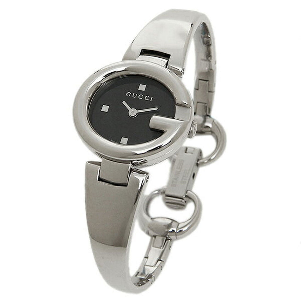 Gucci Guccisima Quartz Black Dial Silver Steel Strap Watch For Women - YA134501 Buy Now By Gucci