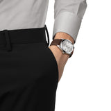 Tissot Gentleman Powermatic 80 Silicium Silver Dial Brown Leather Strap Watch For Men - T127.407.16.031.00 Buy Now By Tissot