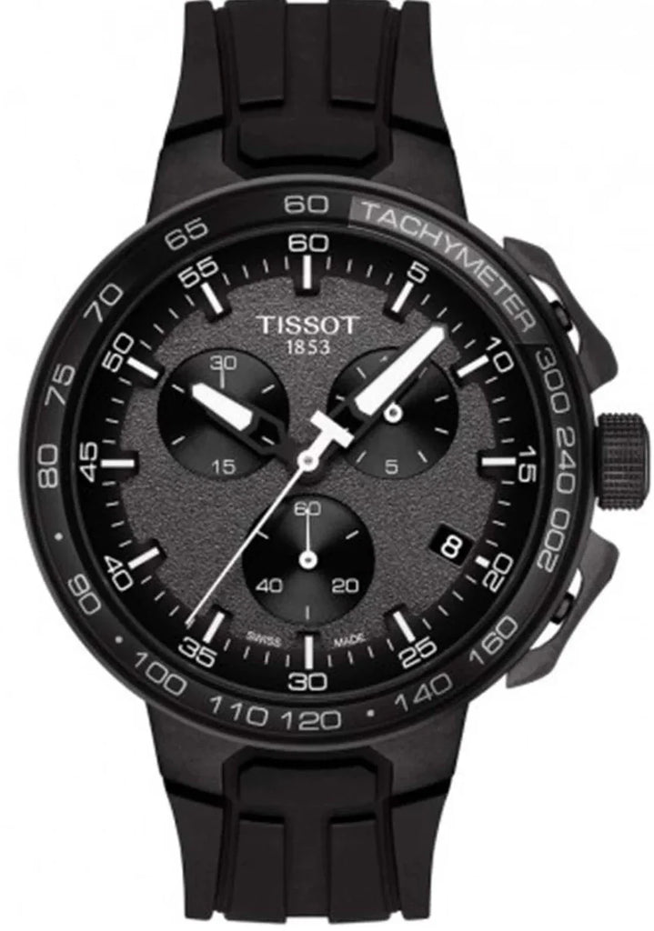 Tissot T Race Cycling Chronograph Black Dial Black Rubber Strap Watch For Men - T111.417.37.441.03 Buy Now By Tissot