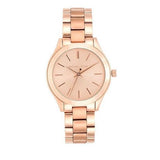 Michael Kors Slim Runway Rose Gold Dial Rose Gold Steel Strap Watch for Women - MK3513 Buy Now By Michael Kors