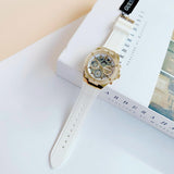 Guess Athena White Dial White Rubber Strap Watch for Women - GW0409L2 Buy Now By Guess