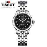 Tissot Le Locle Automatic Small Lady Black Dial Silver Steel Strap Watch For Women - T41.1.183.53 Buy Now By Tissot