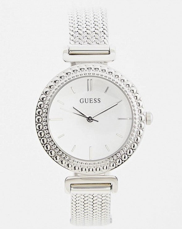 Guess Quartz Silver Dial Silver Mesh Bracelet Watch For Women - W1152L1 Buy Now By Guess