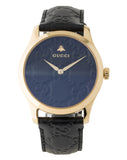 Gucci G Timeless Quartz Black Dial Black Leather Strap Watch For Women - YA1264034A Buy Now By Gucci