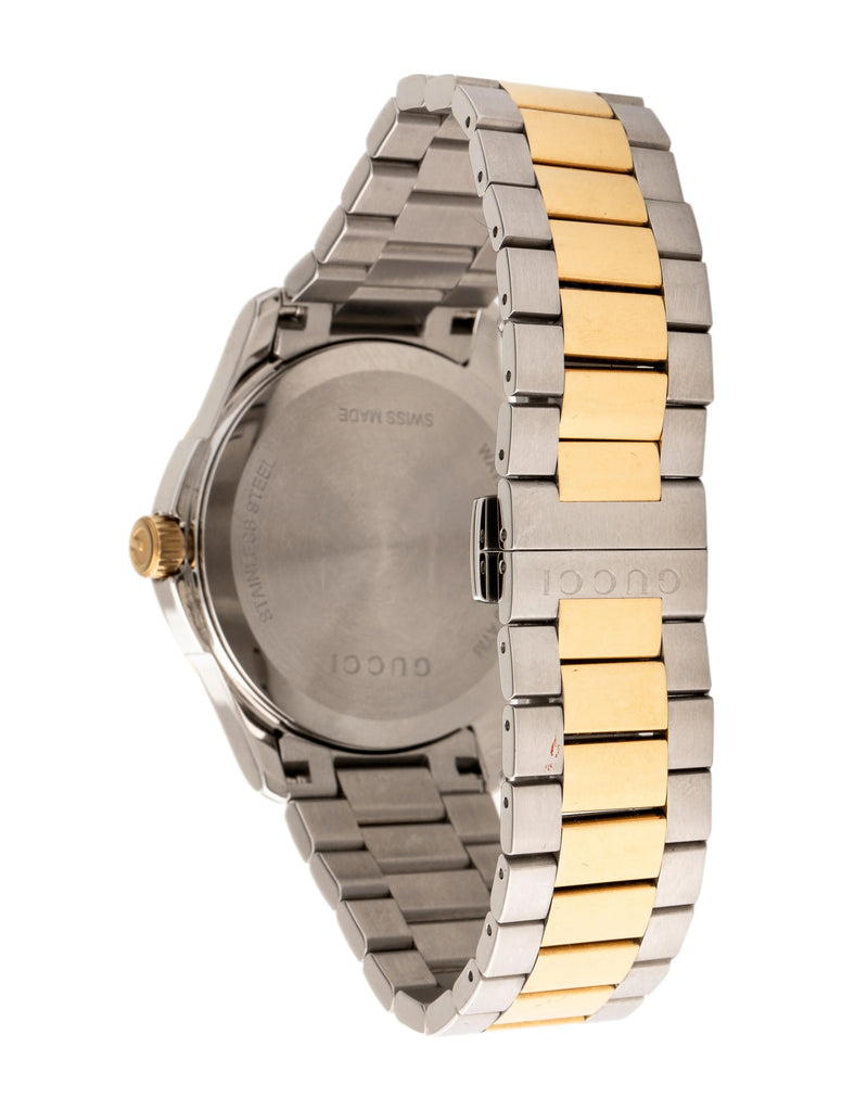 Gucci G Timeless Quartz Silver Dial Two Tone Steel Strap Watch For Men - YA126450 Buy Now By Gucci