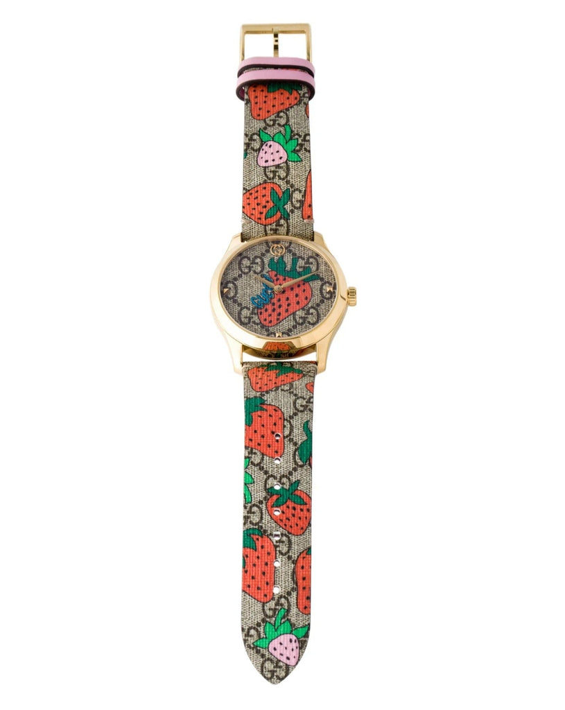 Gucci G Timeless Brown Dial Brown Leather Strap Watch For Women - YA1264133 Buy Now By Gucci