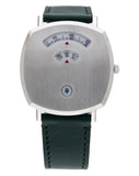 Gucci Grip Quartz Silver Dial Green Leather Strap Watch For Women - YA157404 Buy Now By Gucci