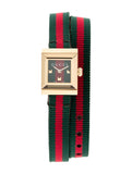Gucci G-Frame Multicolored Dial Two Tone Nylon Strap Watch For Women - YA128527 Buy Now By Gucci