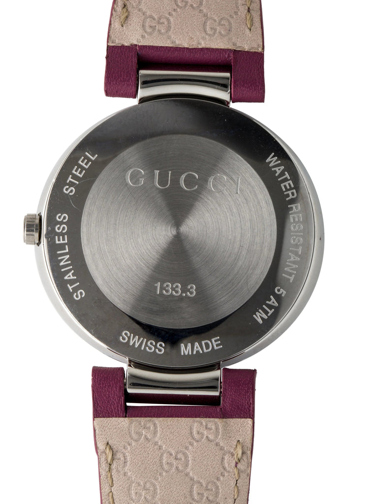 Gucci Interlocking G Quartz Pink Dial Pink Leather Strap Watch For Women - YA133321 Buy Now By Gucci