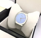Gucci 25H Quartz Blue Dial Silver Steel Strap Unisex Watch - YA163408 Buy Now By Gucci