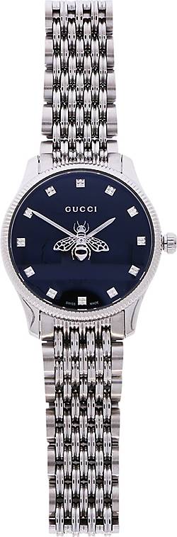 Gucci G Timeless Quartz Black Dial Silver Steel Strap Watch For Women - YA1265020 Buy Now By Gucci