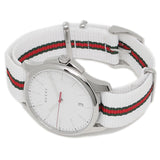 Gucci G Timeless Quartz White DIal White NATO Strap Watch For Men - YA126322 Buy Now By Gucci