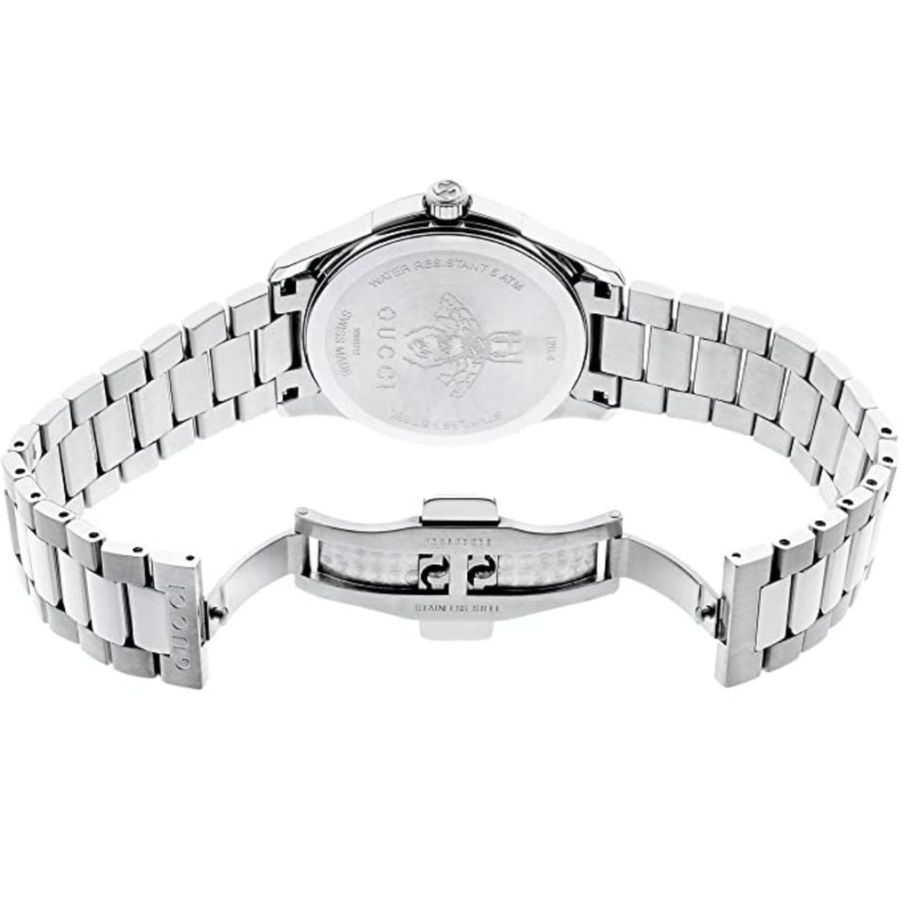 Gucci G Timeless White Dial Silver Steel Strap Watch For Women - YA1264028A Buy Now By Gucci