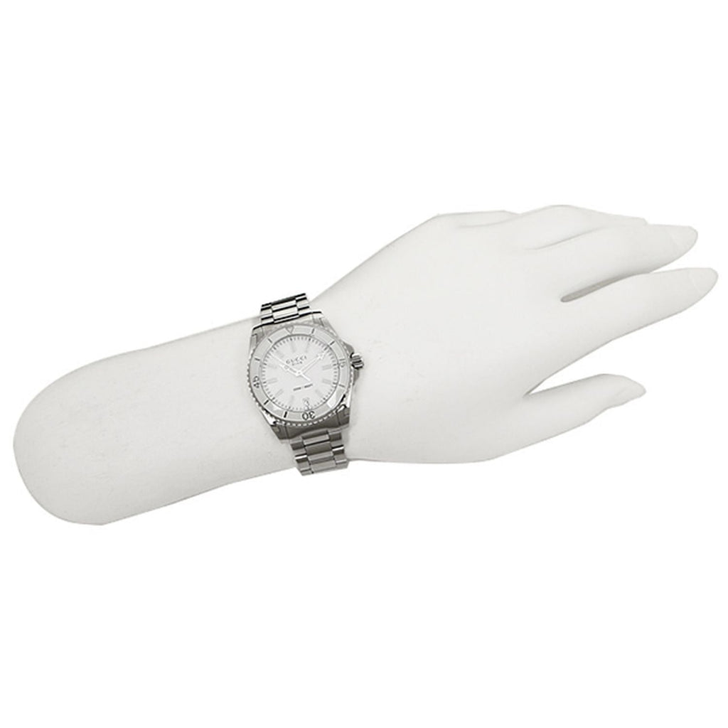 Gucci Dive Quartz White Dial Stainless Steel Unisex Watch - YA136402 Buy Now By Gucci