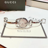 Gucci Horsebit Collection Diamonds Mother of Pearl White Dial Silver Steel Strap Watch For Women - YA139504 Buy Now By Gucci