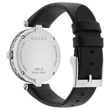 Gucci Diamantissima Diamonds Black Dial Black Leather Strap Watch For Women - YA141403 Buy Now By Gucci