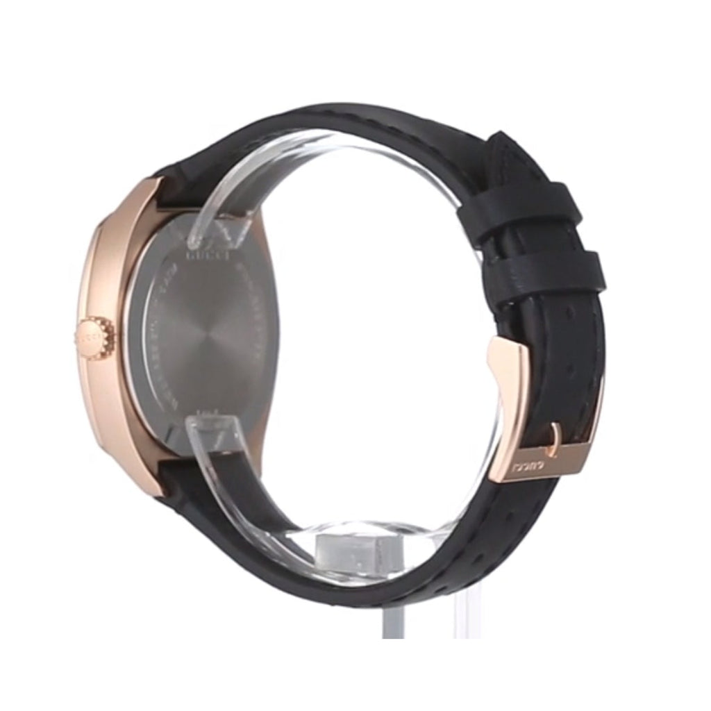 Gucci GG2570 Quartz Black Dial Black Leather Strap Watch For Women - YA142407 Buy Now By Gucci