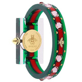 Gucci Vintage Web Pink Mother of Pearl Dial Two Tone Plastic Strap Watch For Women - YA143525 Buy Now By Gucci