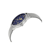 Gucci G-Timeless Motifs Moon Phase Blue Dial Silver Mesh Bracelet Watch For Men - YA126328 Buy Now By Gucci