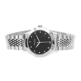 Gucci G Timeless Diamonds Black Dial Silver Steel Strap Watch For Men - YA126405 Buy Now By Gucci