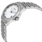 Gucci G Timeless Diamonds Mother of Pearl Dial Silver Mesh Bracelet Watch For Women - YA126508 Buy Now By Gucci
