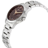 Gucci G Timeless Brown Dial Silver Steel Strap Watch For Women - YA126529 Buy Now By Gucci