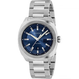 Gucci GG2570 Quartz Blue Dial Silver Steel Strap Watch For Men - YA142303 Buy Now By Gucci
