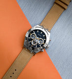 Guess Continental Multifunction Black Dial Brown Leather Strap Watch for Men - GW0262G1 Buy Now By Guess