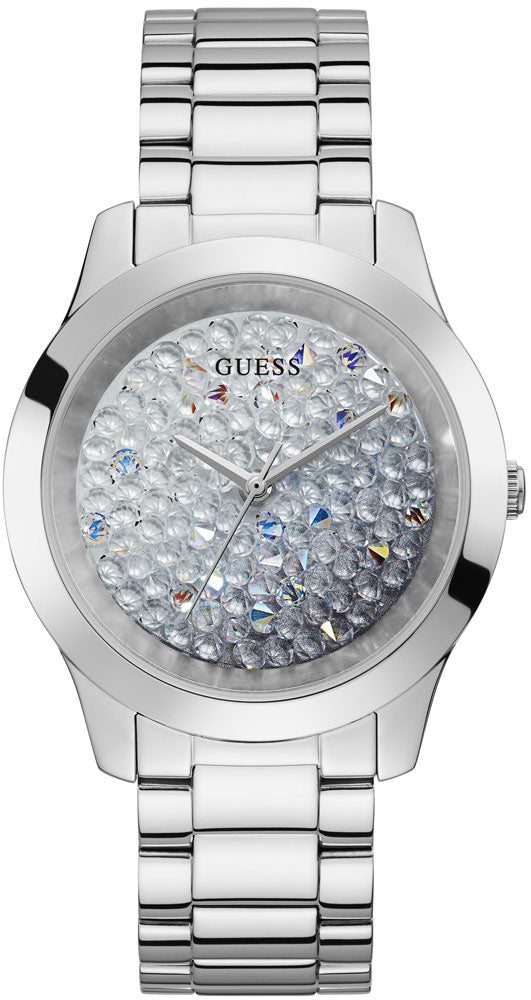 Guess Crush Silver Dial Silver Steel Strap Watch For Women - GW0020L1 Buy Now By Guess