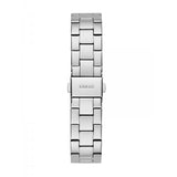 Guess Cubed Analog Silver Dial Silver Steel Strap Watch For Women - GW0606L1 Buy Now By Guess