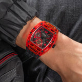 Guess Phoenix Multifunction Analog Red Dial Black Silicone Strap Watch For Men - GW0499G4 Buy Now By Guess