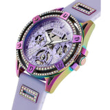 Guess Queen Quartz Purple Dial Purple Silicone Strap Watch For Women - GW0536L4 Buy Now By Guess