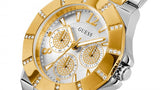 Guess Sunray Multifunction Silver Dial Two Tone Steel Strap Watch for Women - GW0616L2 Buy Now By Guess