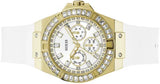 Guess Venus Diamonds White Dial White Rubber Strap Watch for Women - GW0118L5 Buy Now By Guess