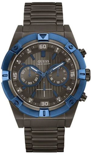 Guess Sport Analog Grey Dial Grey Steel Strap Watch for Men - W0377G5 Buy Now By Guess