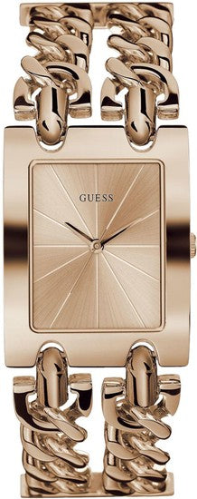 Guess Mod Heavy Metal Rose Gold Dial Rose Gold Steel Strap Watch For Women - W1117L3 Buy Now By Guess