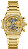 Guess Fusion Chronograph Gold Dial Gold Steel Strap Watch for Women - GW0552L2 Buy Now By Guess